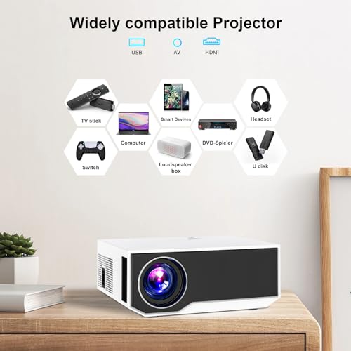 ZDK Mini Portable Wifi Bluetooth Projector 4K Support 1080P FHD 15000L Max 300