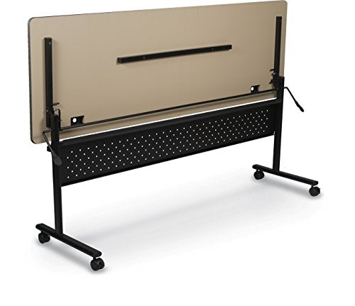 MooreCo Essentials Flipper Training Table 72x24 Low Line Top Black Base (91185)