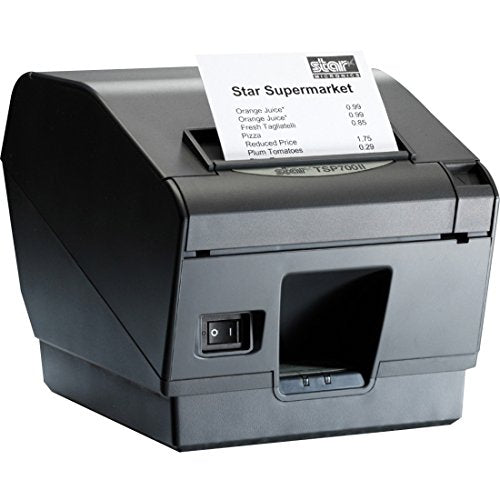 Star Micronics TSP743IIL Gray LAN Thermal Cutter Cable and EXT PS Separate