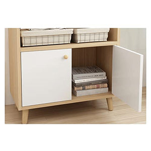 SUNESA Modern Bookshelf Floor Cabinet Storage - 240x30x180CM