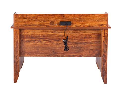 OneSpace Eleanor Executive Desk, Golden Cherry