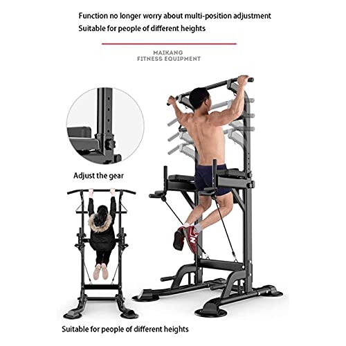 SJNQJJ Pull Ups Strength Training Dip Stands, Workout Dip Station for Home Gym Strength Training Fitness Equipment