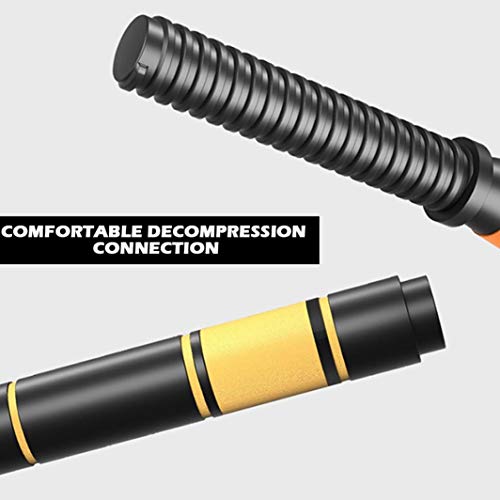 AT-X Adjustable Dumbbell Pair, Dumbbell Combination Environmental Dumbbell Barbell with Bar for Adults Home Fitness Equipment, Strength Training, Weights Dumbbells Set (Yellow) (88 LB)