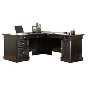 Bowery Hill L-Shaped Desk in Wind Oak