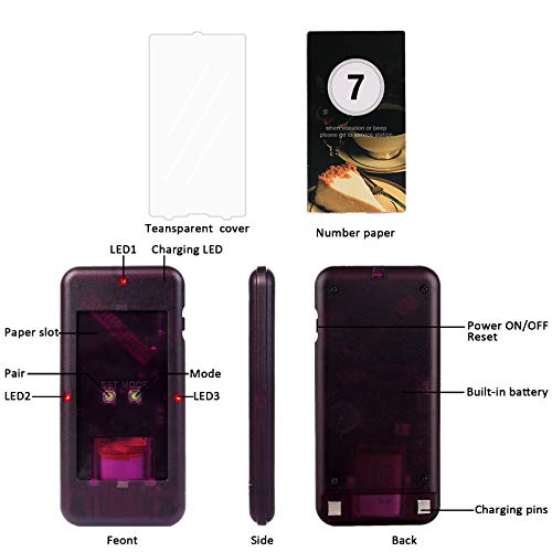 Retekess T112 Restaurant Pager System - 30 Buzzers for Food Truck, Church, Dining Hall