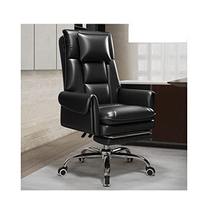 Generic Executive Managerial Chair with Footrest - Ergonomic Leather Gaming Desk Chair