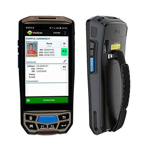 IDWare 9000 Passport ID Scanner – Complete Mobile Scanning Solution with VeriScan Mobile for Age Verification & Visitor Management – Free Charging Cradle, Extra Battery & Carrying Case