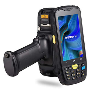 MUNBYN Android Barcode Scanner, Zebra Scanner, QR, 2D Barcode Scanner Zebra, Numeric Keypad, WiFi, 4G Android Scanner, Android Barcode Scanner Pistol Grip Comfortable to Hold for Warehouse Inventory