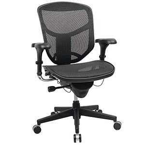 WorkPro Quantum 9000 Series Ergonomic Mid-Back Mesh Chair, Black