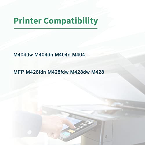 ZIPRINT (with Chip) Remanufactured Toner Cartridge Replacement for HP 58X CF258X 58A CF258A for HP Pro M404dn M404dw M404n M404 MFP M428fdn M428fdw Printer High Yield (Black, 2-Pack)