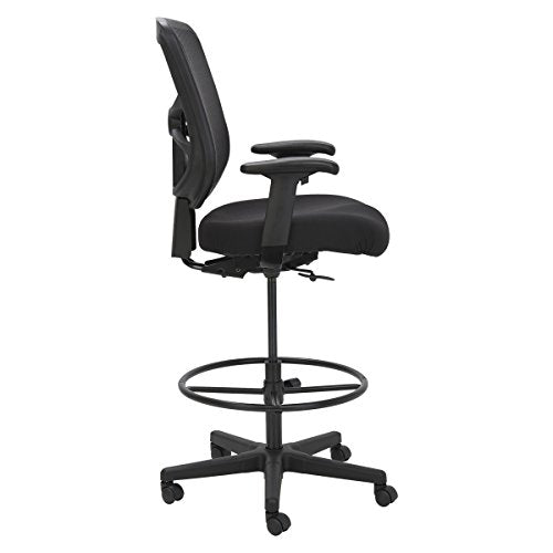 Alera ALEEL4614 Elusion Series Mesh Stool, Black
