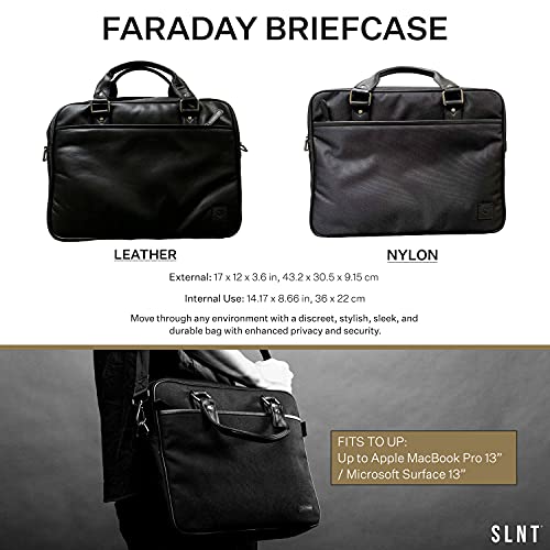 Silent Pocket Faraday Cage Briefcase-Instant data protection for your devices (Black Nylon)