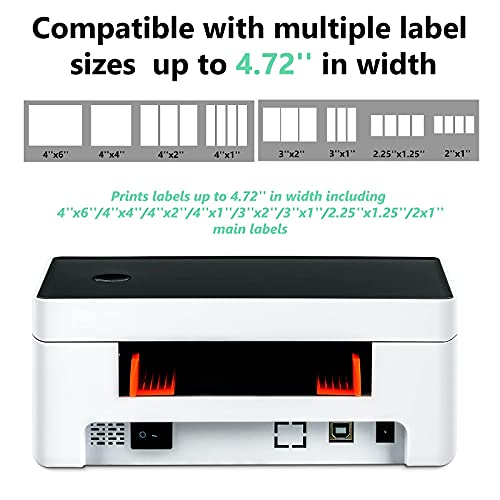 SDCYFEE Bluetooth Thermal Label Printer-Commercial Grade Direct Thermal High Speed Printer – Compatible with Etsy, Ebay, UPS,Amazon,Support Multiple Systems - Barcode Printer - 4x6 Printer