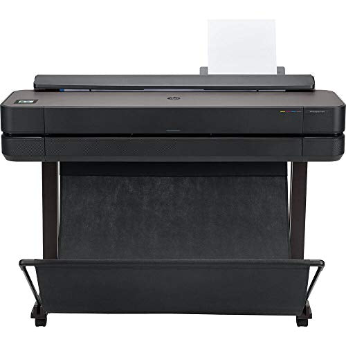 Hewlett Packard DesignJet T650 36" Large Format Plotter Printer (5HB10A) + Surge Protector + Printer Cable + Cat5e Ethernet Cable + Deluxe Cleaning Set + Cable Ties - Advanced Bundle