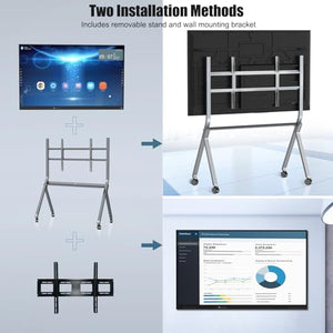 LINGHUFOX 75 Inch Interactive Whiteboard with 4K UHD Touch Screen - All-in-One Smart Board for Classroom and Office