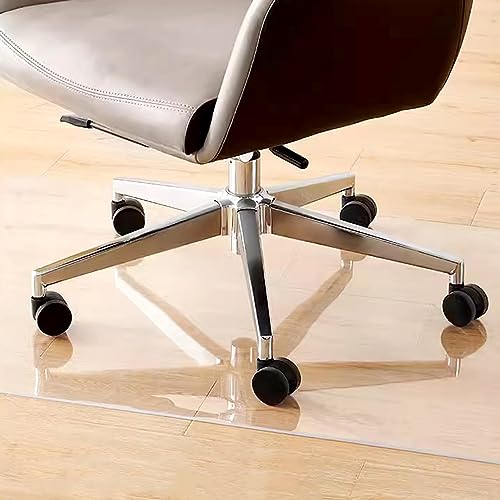 MOGGED Transparent PVC Chair Mat for Floor/Tile/Carpet, 2mm Thick, Customizable Size