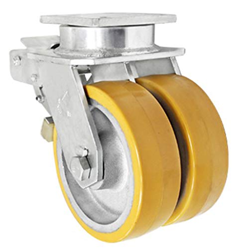 75mm*2mm+2 tons Super Heavy Double Polyurethane Universal Plus Heavy Rotating Brake