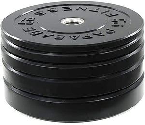 papababe Bumper Plates 2 inch Olympic Weight Plate with Steel Insert Bumper Weights Set Free Weight Plates ( 190 lb Set)