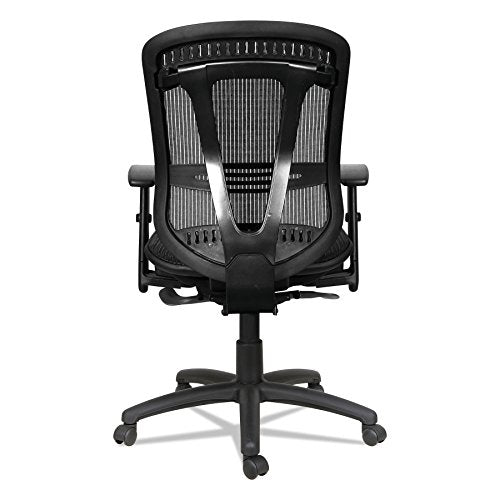 Alera ALEEN4218 Eon Series Multifunction Wire Mech, Mid-Back Suspension Mesh Chair, Black