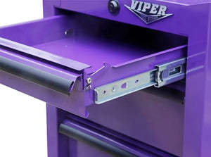 Viper Tool Storage 16-Inch 5-Drawer Rolling Steel Cart, Purple