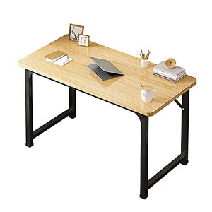 Computer Desk, Modern PC Table, Office Desk Sturdy Writing Workstation for Home/Office, Black Metal Frame, 39.37 Inch