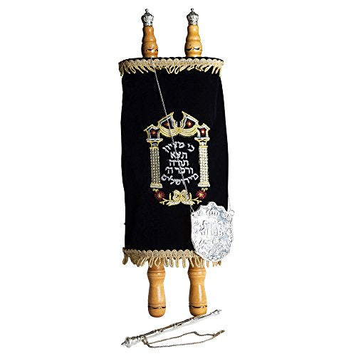 Chagim Judaica Sefer Torah Scroll Book with Yad Pointer - 60cm/23