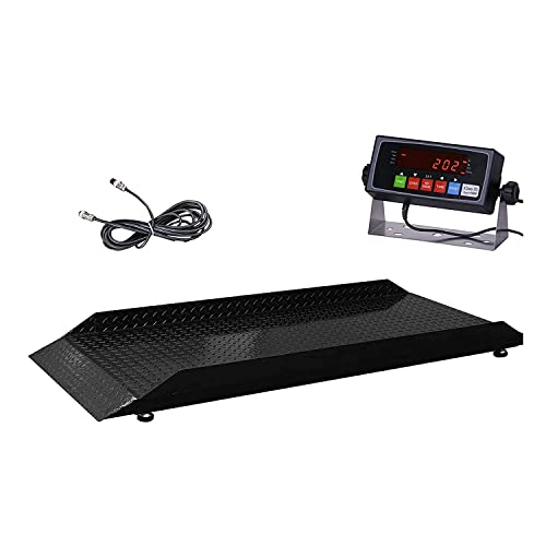 PEC Tools Livestock Scale with Digital Indicator, 4,000 LB Capacity, 84" x 30" Platform