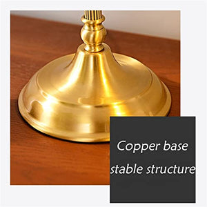 None Copper Desk Lamp Retro Bedroom Bedside Lamp 58cm Vintage Nightstand Lamps