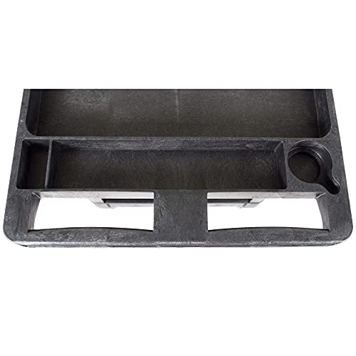 Luxor Heavy Duty Utility Tub Cart - Two Shelves - Outrigger Utility Cart Bins