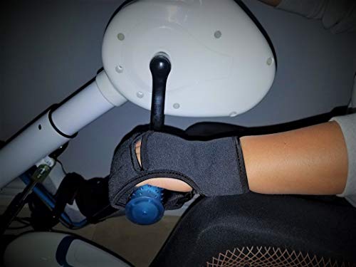 RJ-Mini Motorized Exercise Cycle/Bike + a Pair of Foot Supports and Gloves for Stroke Survivor- Handicapped & Disabled-SCI