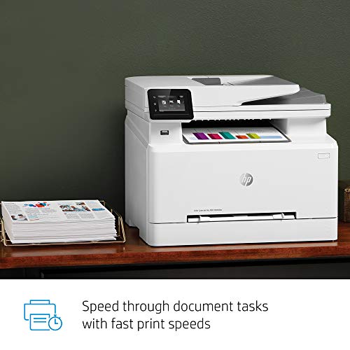 HP Color Laserjet Pro M283fdw Wireless All-in-One Laser Printer, Remote Mobile Print, Scan & Copy, Duplex Printing (7KW75A)