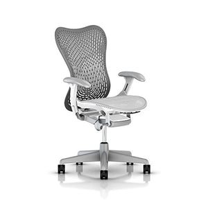 Herman Miller Mirra 2 Ergonomic Office Chair with Tilt Limiter and Fixed TriFlex Back Support | Adjustable Seat Depth, Lumbar Support, Arms, Hard Floor Casters | Slate Grey/Alpine