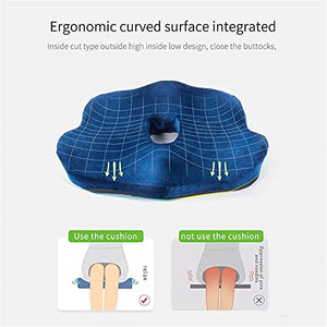 GIENEX Seat Cushion for Office Chair, Back and Coccyx Pain Relief - Sciatica Butt Pillow