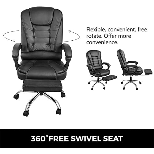 QZWLFY Executive Office Chair with Headrest and Lumbar Support