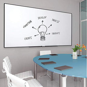 Quartet Whiteboard/Dry Erase Board, Magnetic, 4'x3', Fusion Nano-Clean, Black Aluminum Frame (NA4836FB)