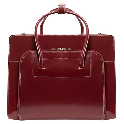 McKleinUSA LAKE FOREST 94336 Red Leather Women's Case w/ Removable Sleeve