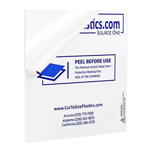 Source One LLC 1 Inch Thick Acrylic Plexiglass Sheet Multiple Sizes Available (24 x 48, Clear)