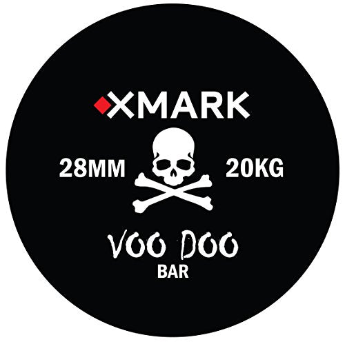 XMark VOODOO Weight Bar, 7’ Olympic bar, Barbell bar, 1500 lb Weight Capacity Strength Training Bar, Weightlifting bar, Olympic Barbell, Use with 2” Olympic Weight Plates, Perfect for Home Gyms