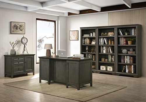 Intercon San Mateo Home Office 41" Wide Gray Credenza - 4 Legs