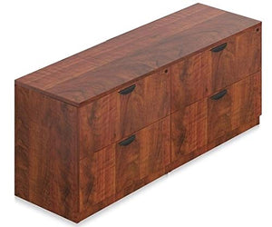 Offices To Go Lateral File Credenza, 72" w x 22" d x 29 1/2" h - American Mahogany