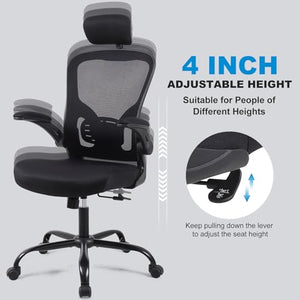 Flysky Ergonomic Office Desk Chair 6Pack - Mesh Home Office Desk Chairs with Lumbar Support & 3D Adjustable Armrests