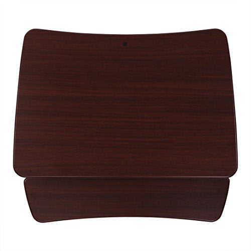 FlexiSpot M2RW Standing Desk - 35 Inch Wide Platform Height Adjustable Stand up Desk Computer Riser with Removable Keyboard Tray (Medium Size River Walnut)