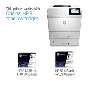 HP Monochrome Laserjet Enterprise M606x Printer w/HP FutureSmart Firmware, (E6B73A#BGJ) (Certified Refurbished)