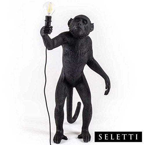 Seletti Monkey Lamp Monkey-shaped lamp Black Standing
