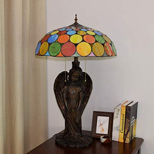 Xiaohu Tiffany Style Multicolor Glass Table Lamp