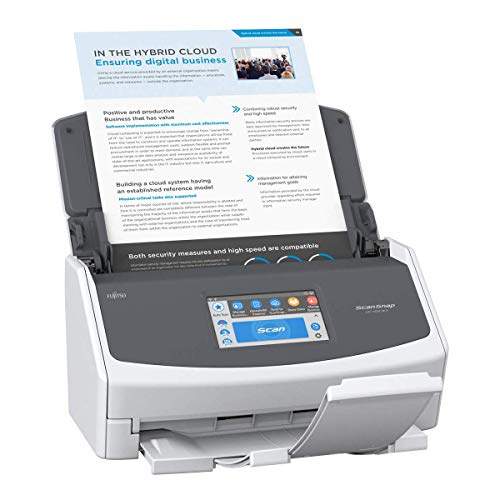 Fujitsu ScanSnap iX1500 Color Duplex Document Scanner with Touch Screen for Mac and PC, White Bundle (2-Pack)
