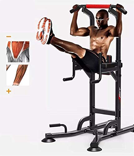 DSWHM Fitness Equipment Strength Training Equipment Strength Training Dip Stands Power Tower Resistant, Dive Stands for Home Gym Strength Training Fitness Adjustable Equipment Support Workout Station