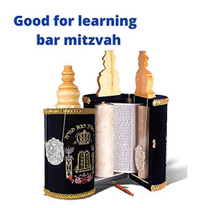 GORGEOUS BEAUTY&CARE Sefer Torah Scroll 45 CM + Pointer (YAD) - Judaica