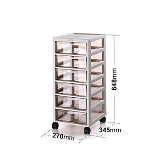 HOG 6 Drawer Office Rolling Storage Cart