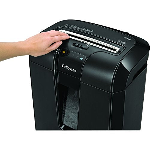 Fellowes Powershred 63Cb 10-Sheet Cross-Cut Paper and Credit Card Shredder with Jam Blocker Technology (4600001),Black